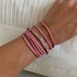 Victoria Emerson Mauve Multi Wrap Bracelet